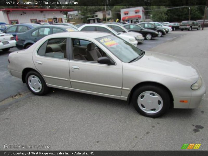 Platinum Metallic / Tan 1997 Nissan Altima GLE