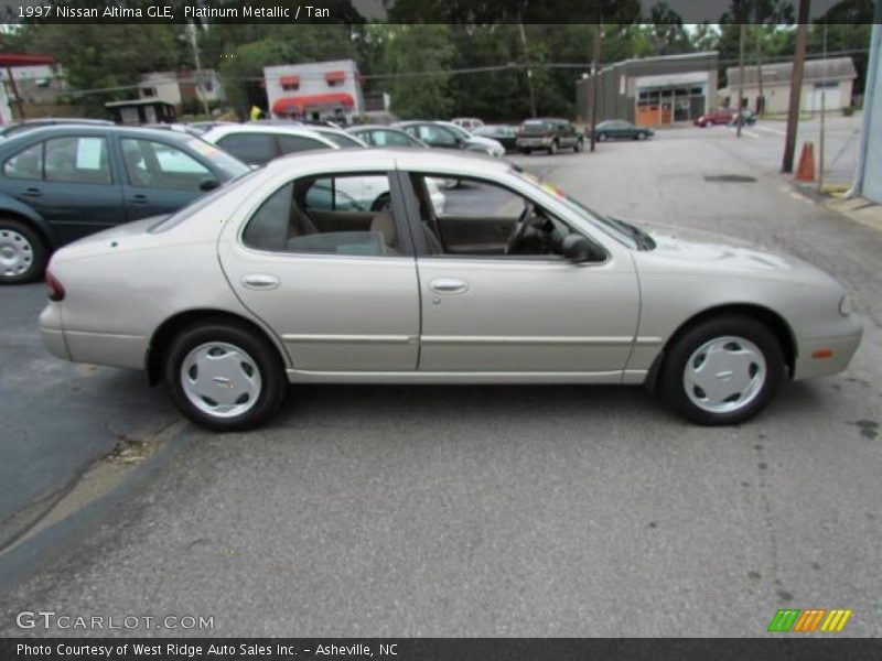Platinum Metallic / Tan 1997 Nissan Altima GLE