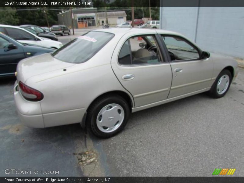 Platinum Metallic / Tan 1997 Nissan Altima GLE