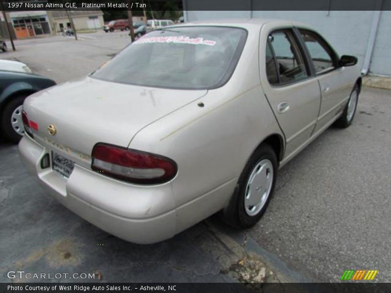 Platinum Metallic / Tan 1997 Nissan Altima GLE
