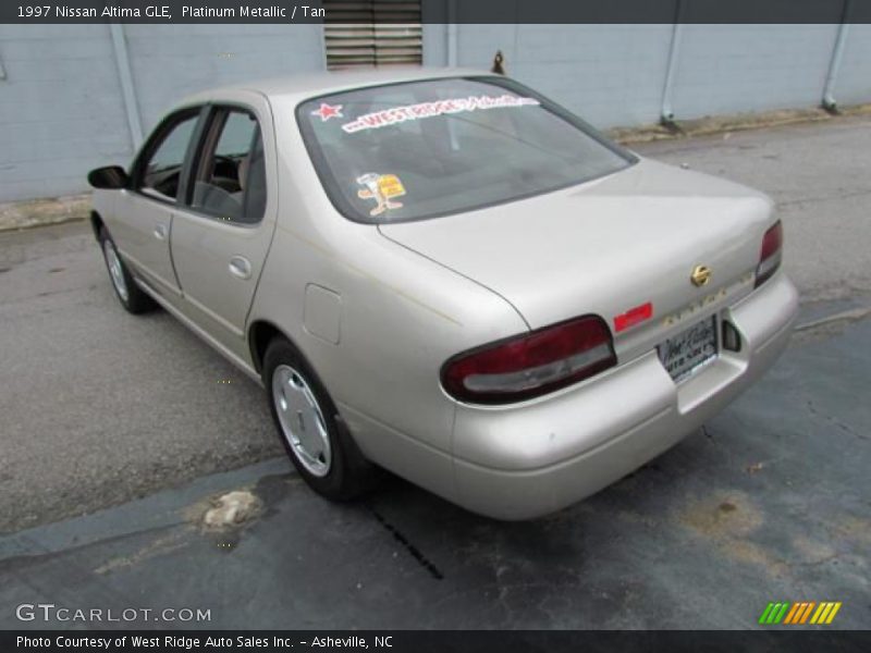 Platinum Metallic / Tan 1997 Nissan Altima GLE