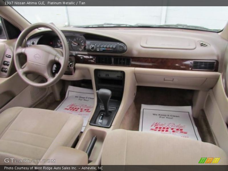 Platinum Metallic / Tan 1997 Nissan Altima GLE