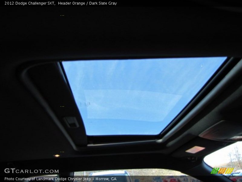 Header Orange / Dark Slate Gray 2012 Dodge Challenger SXT