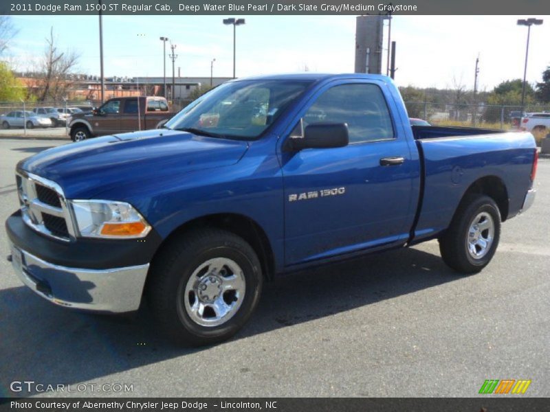 Deep Water Blue Pearl / Dark Slate Gray/Medium Graystone 2011 Dodge Ram 1500 ST Regular Cab