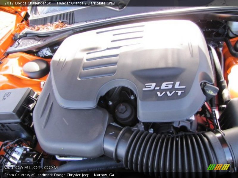 Header Orange / Dark Slate Gray 2012 Dodge Challenger SXT