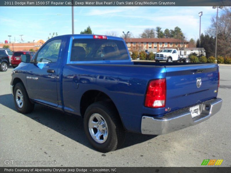 Deep Water Blue Pearl / Dark Slate Gray/Medium Graystone 2011 Dodge Ram 1500 ST Regular Cab