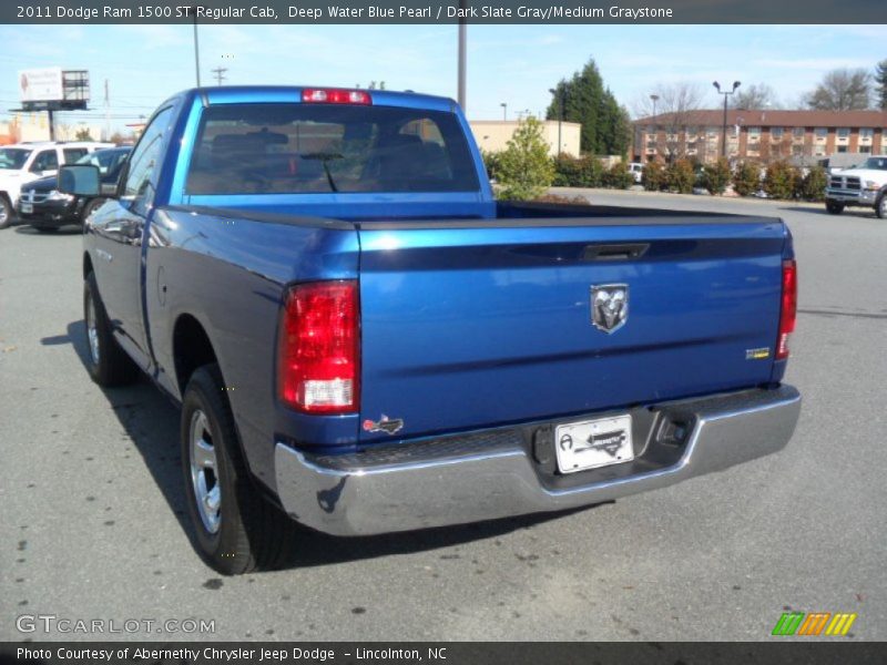 Deep Water Blue Pearl / Dark Slate Gray/Medium Graystone 2011 Dodge Ram 1500 ST Regular Cab