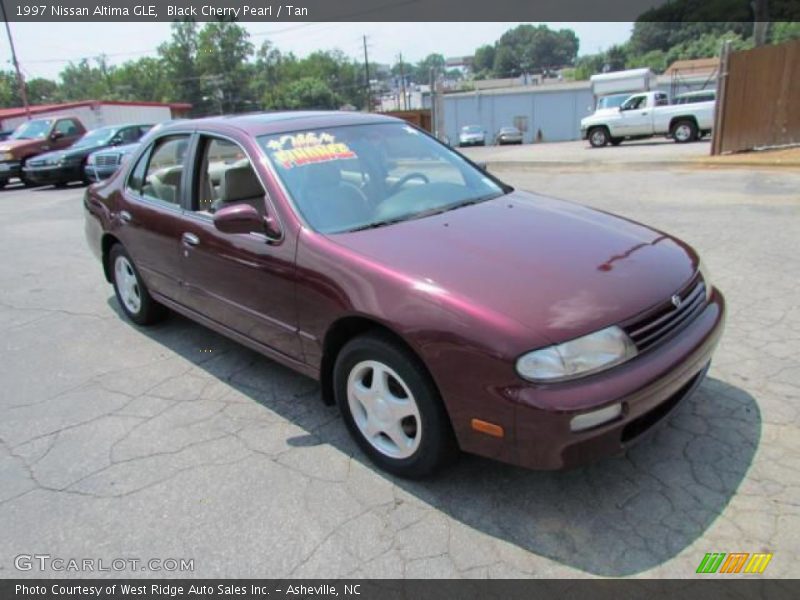 Black Cherry Pearl / Tan 1997 Nissan Altima GLE