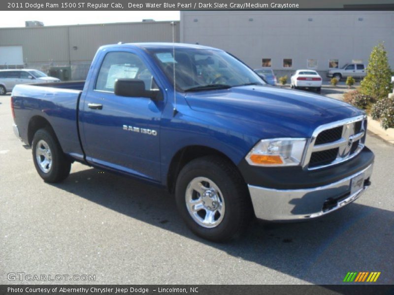 Deep Water Blue Pearl / Dark Slate Gray/Medium Graystone 2011 Dodge Ram 1500 ST Regular Cab