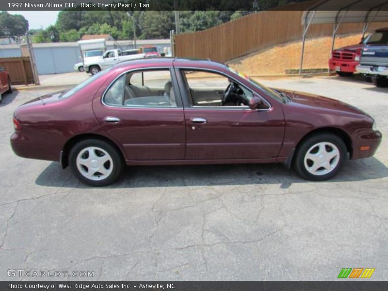 Black Cherry Pearl / Tan 1997 Nissan Altima GLE