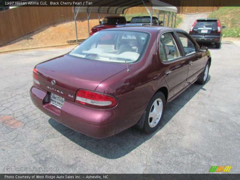 Black Cherry Pearl / Tan 1997 Nissan Altima GLE