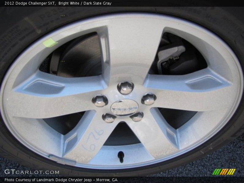 Bright White / Dark Slate Gray 2012 Dodge Challenger SXT