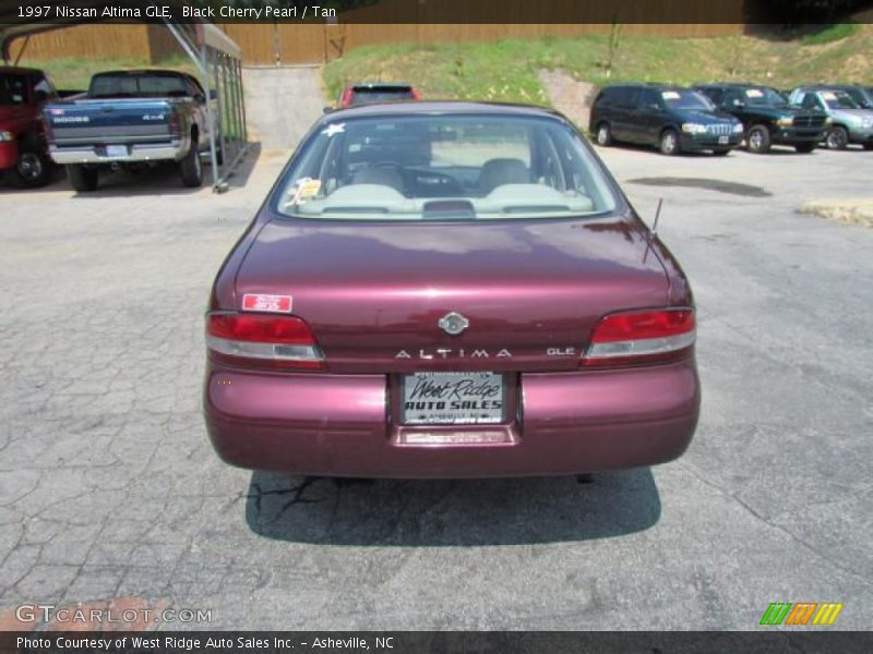 Black Cherry Pearl / Tan 1997 Nissan Altima GLE