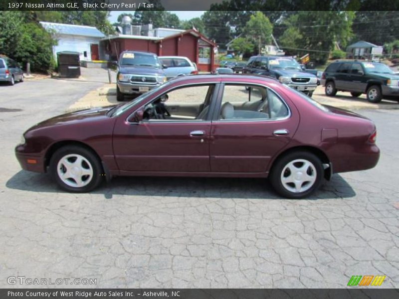 Black Cherry Pearl / Tan 1997 Nissan Altima GLE