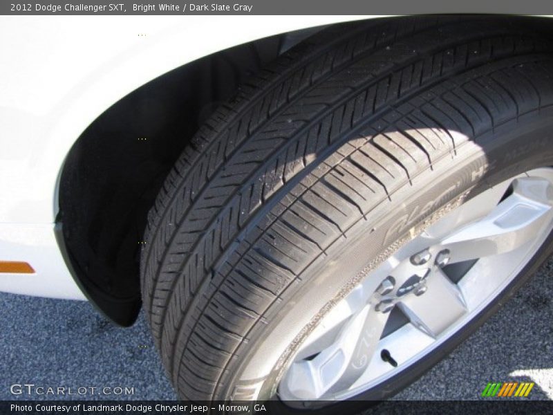 Bright White / Dark Slate Gray 2012 Dodge Challenger SXT