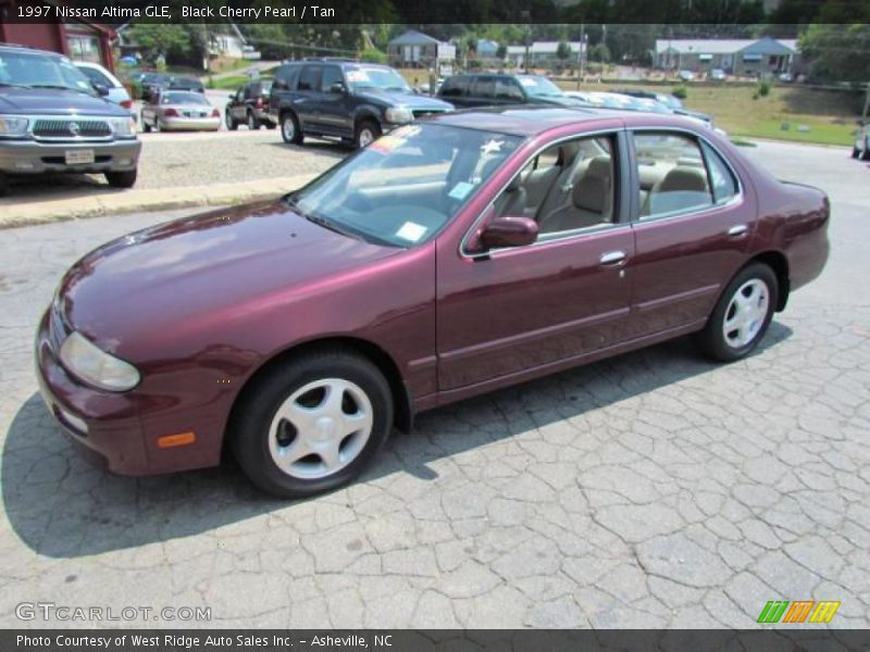 Black Cherry Pearl / Tan 1997 Nissan Altima GLE
