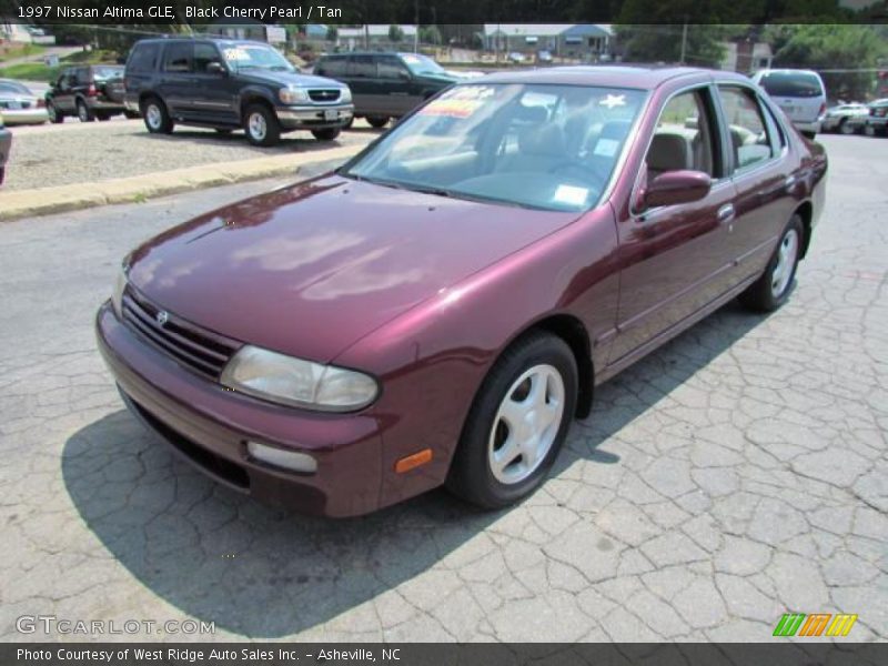 Black Cherry Pearl / Tan 1997 Nissan Altima GLE