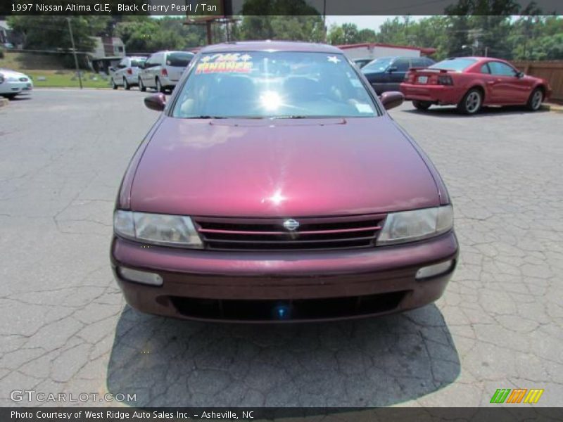 Black Cherry Pearl / Tan 1997 Nissan Altima GLE