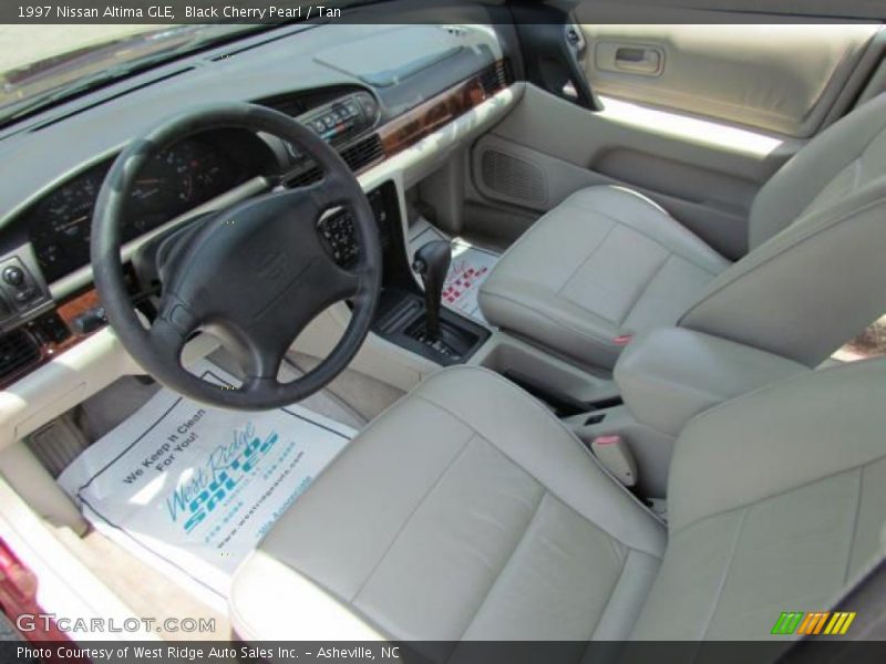 Black Cherry Pearl / Tan 1997 Nissan Altima GLE