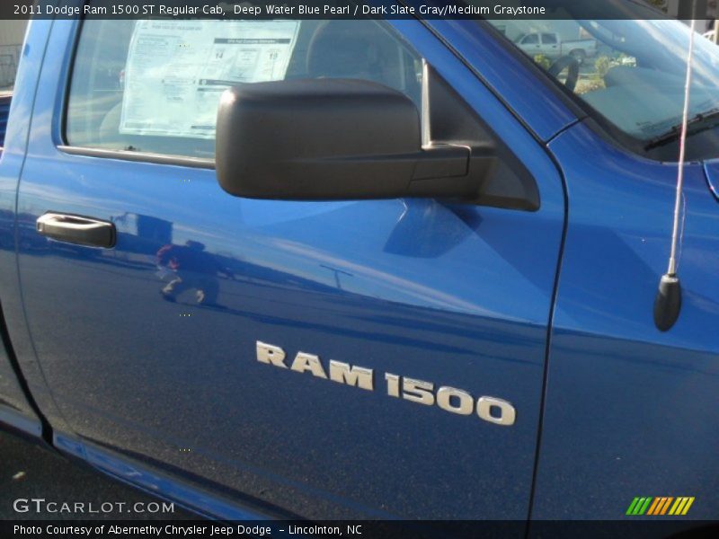 Deep Water Blue Pearl / Dark Slate Gray/Medium Graystone 2011 Dodge Ram 1500 ST Regular Cab