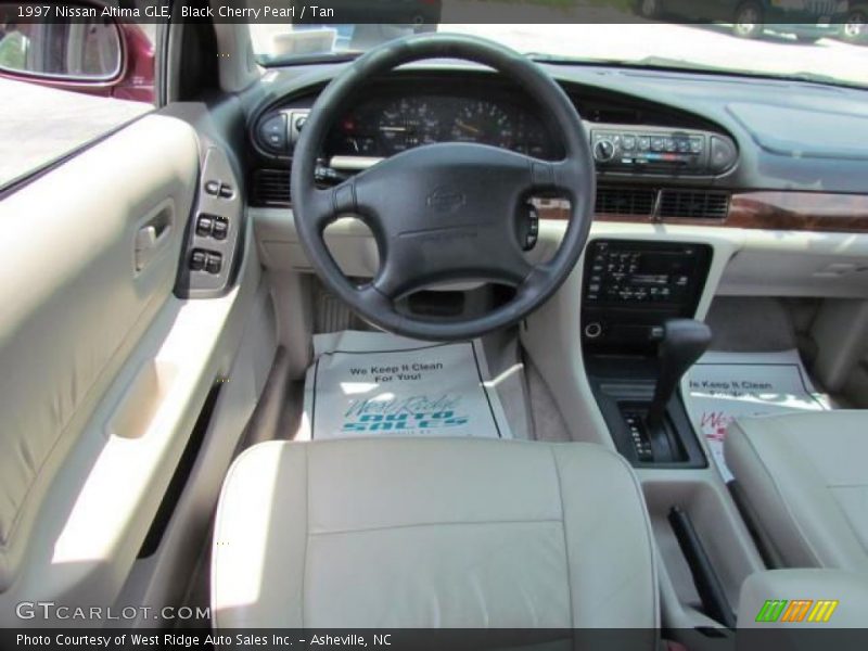Black Cherry Pearl / Tan 1997 Nissan Altima GLE