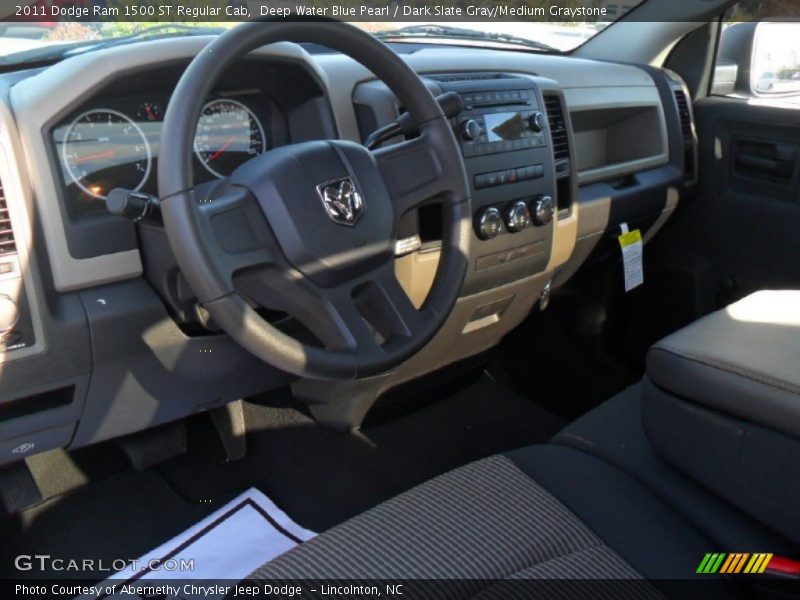 Deep Water Blue Pearl / Dark Slate Gray/Medium Graystone 2011 Dodge Ram 1500 ST Regular Cab