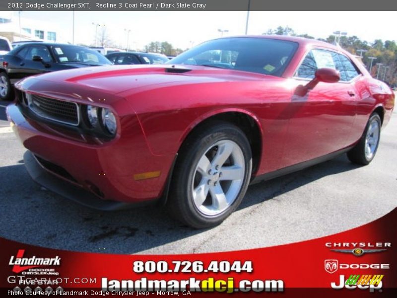 Redline 3 Coat Pearl / Dark Slate Gray 2012 Dodge Challenger SXT