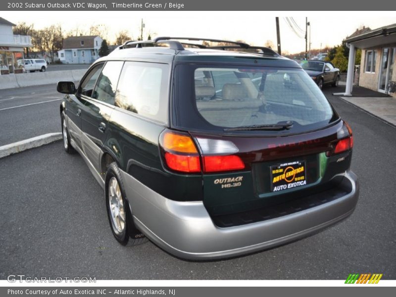 Timberline Green / Beige 2002 Subaru Outback VDC Wagon