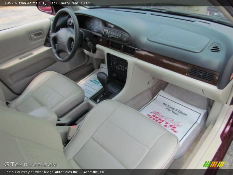 Black Cherry Pearl / Tan 1997 Nissan Altima GLE