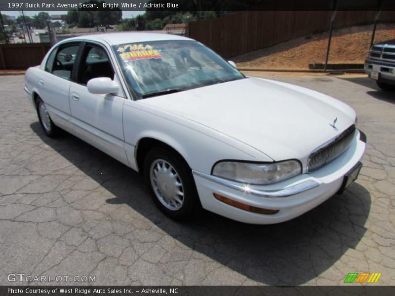 Bright White / Adriatic Blue 1997 Buick Park Avenue Sedan