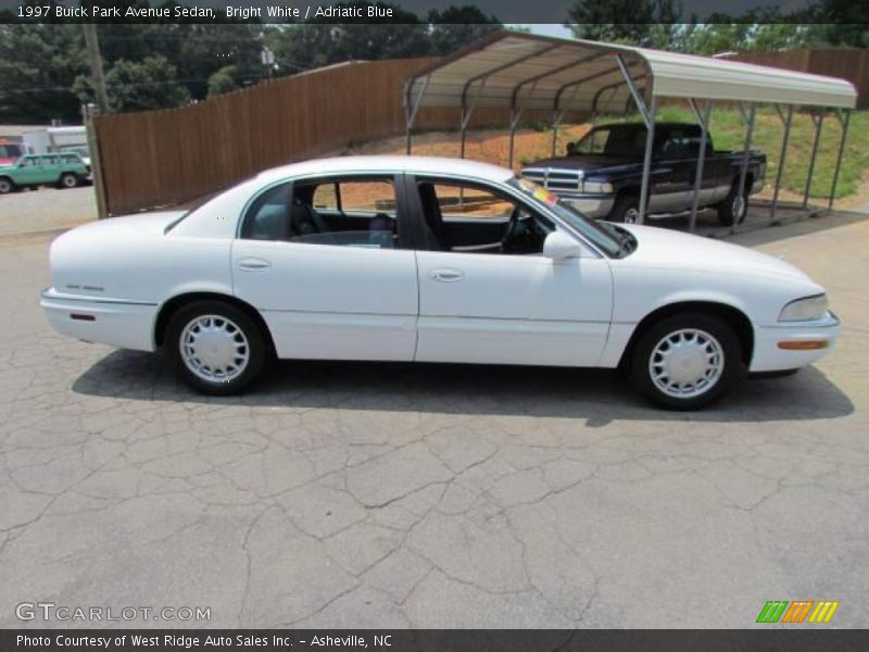 Bright White / Adriatic Blue 1997 Buick Park Avenue Sedan