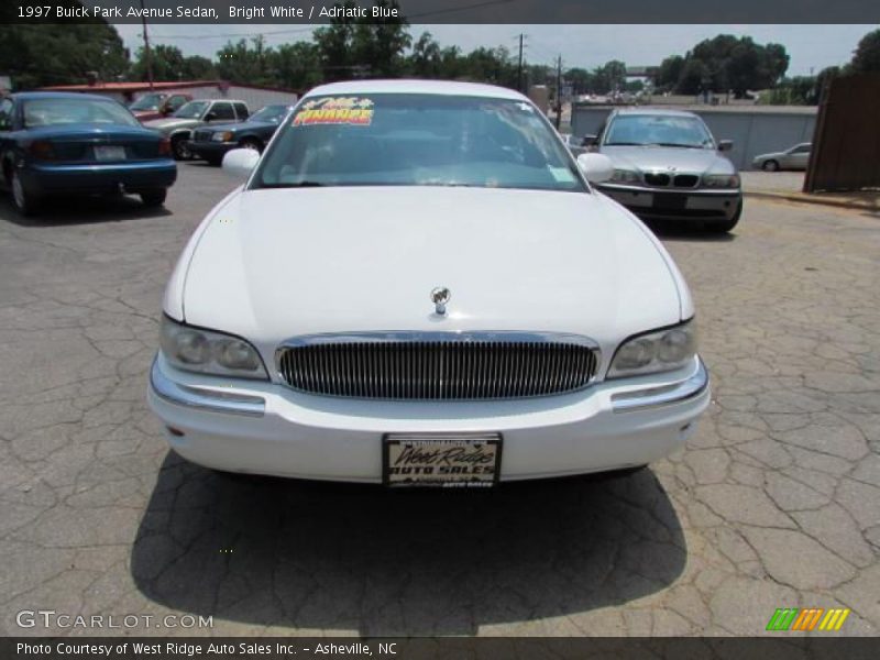 Bright White / Adriatic Blue 1997 Buick Park Avenue Sedan