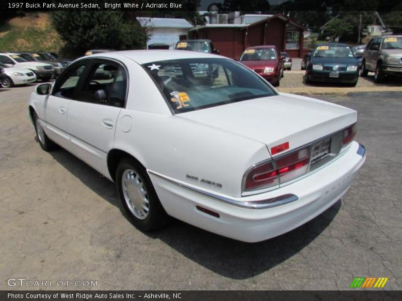 Bright White / Adriatic Blue 1997 Buick Park Avenue Sedan
