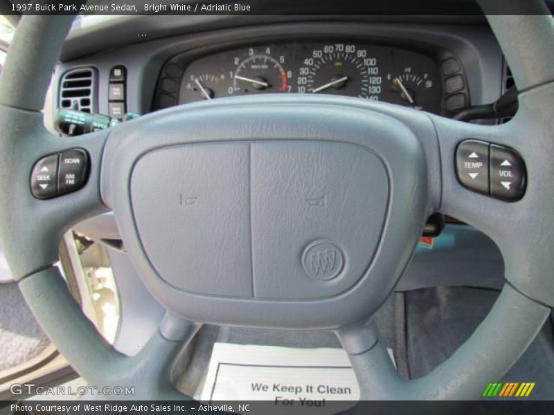 Bright White / Adriatic Blue 1997 Buick Park Avenue Sedan