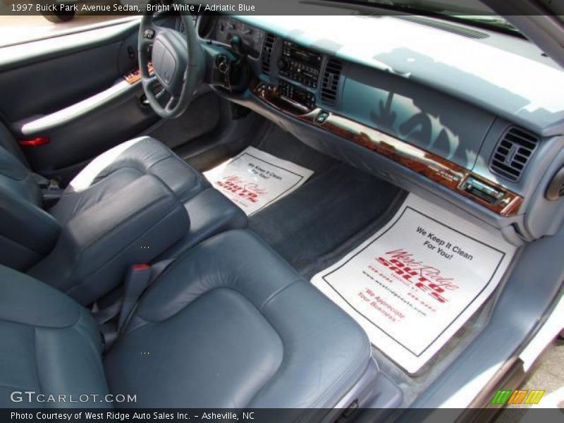 Bright White / Adriatic Blue 1997 Buick Park Avenue Sedan