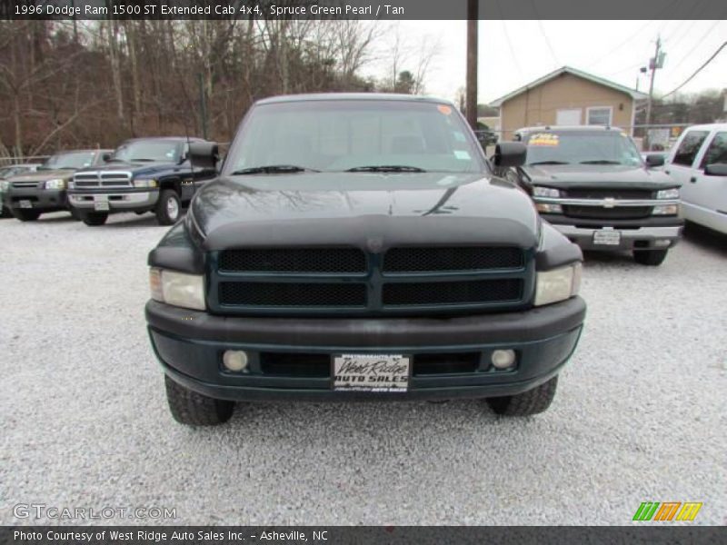 Spruce Green Pearl / Tan 1996 Dodge Ram 1500 ST Extended Cab 4x4