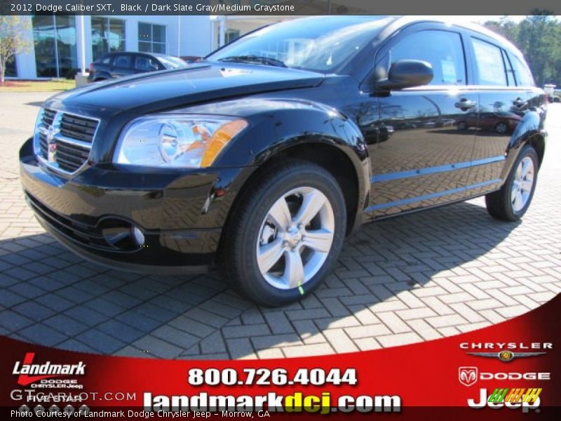 Black / Dark Slate Gray/Medium Graystone 2012 Dodge Caliber SXT
