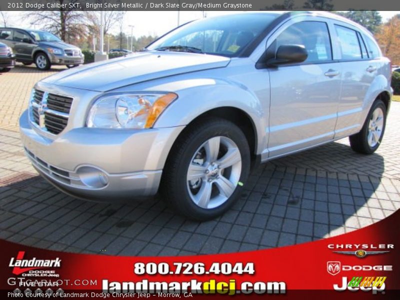 Bright Silver Metallic / Dark Slate Gray/Medium Graystone 2012 Dodge Caliber SXT