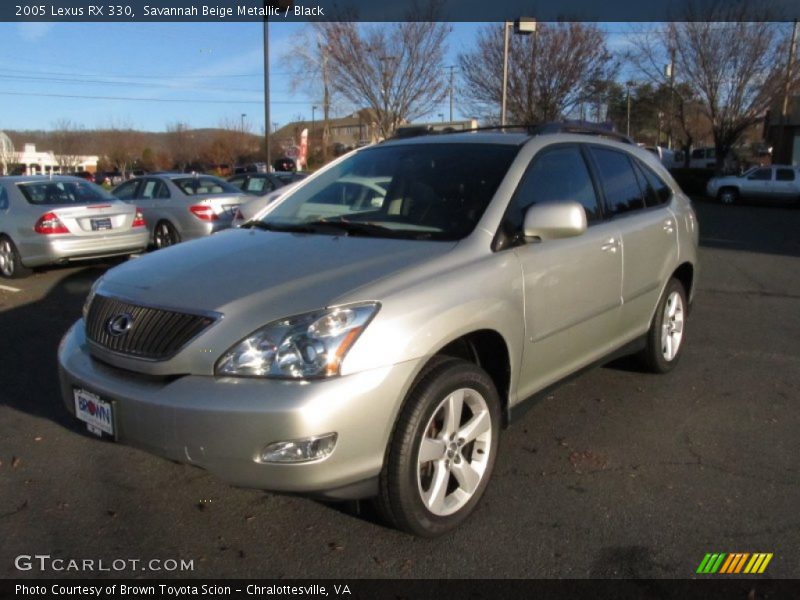 Savannah Beige Metallic / Black 2005 Lexus RX 330