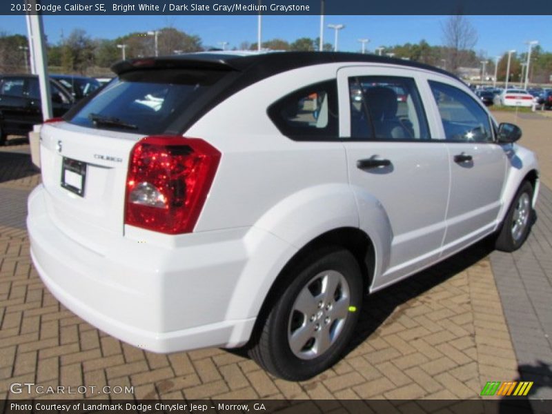 Bright White / Dark Slate Gray/Medium Graystone 2012 Dodge Caliber SE