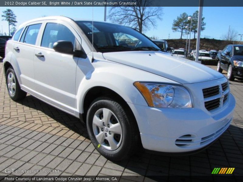 Bright White / Dark Slate Gray/Medium Graystone 2012 Dodge Caliber SE