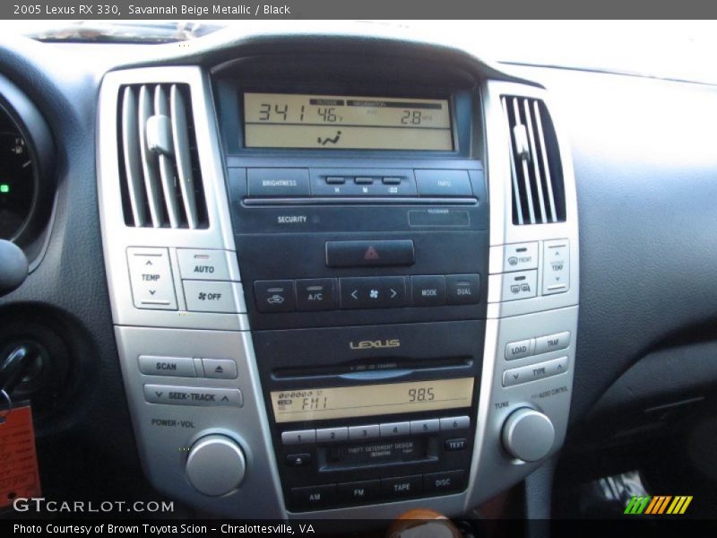 Savannah Beige Metallic / Black 2005 Lexus RX 330