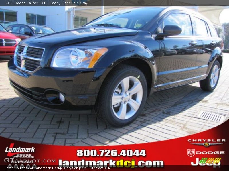 Black / Dark Slate Gray 2012 Dodge Caliber SXT