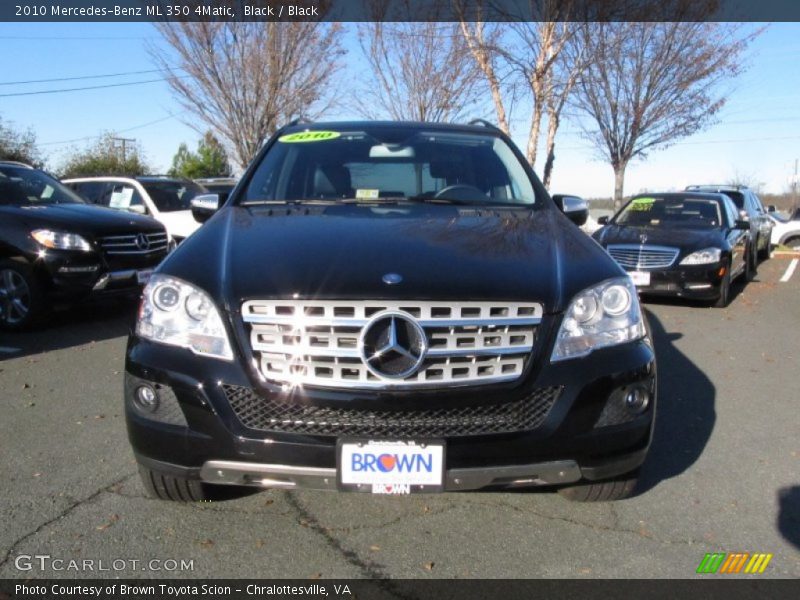 Black / Black 2010 Mercedes-Benz ML 350 4Matic