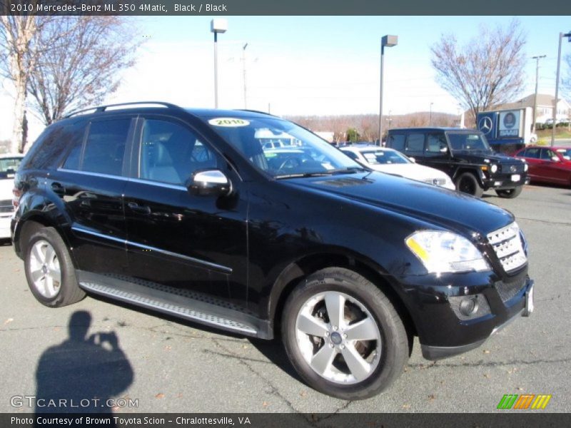 Black / Black 2010 Mercedes-Benz ML 350 4Matic