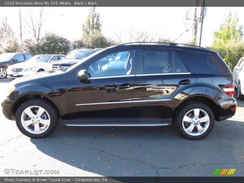 Black / Black 2010 Mercedes-Benz ML 350 4Matic