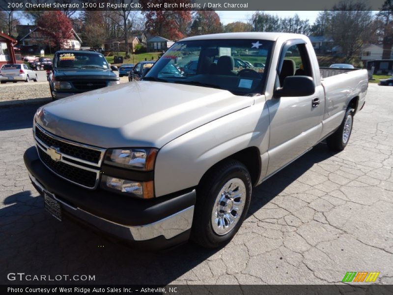 Silver Birch Metallic / Dark Charcoal 2006 Chevrolet Silverado 1500 LS Regular Cab