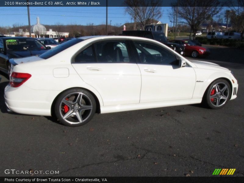 Arctic White / Black 2010 Mercedes-Benz C 63 AMG