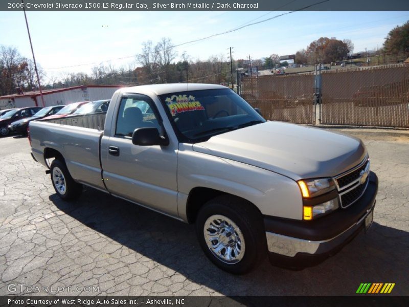 Silver Birch Metallic / Dark Charcoal 2006 Chevrolet Silverado 1500 LS Regular Cab