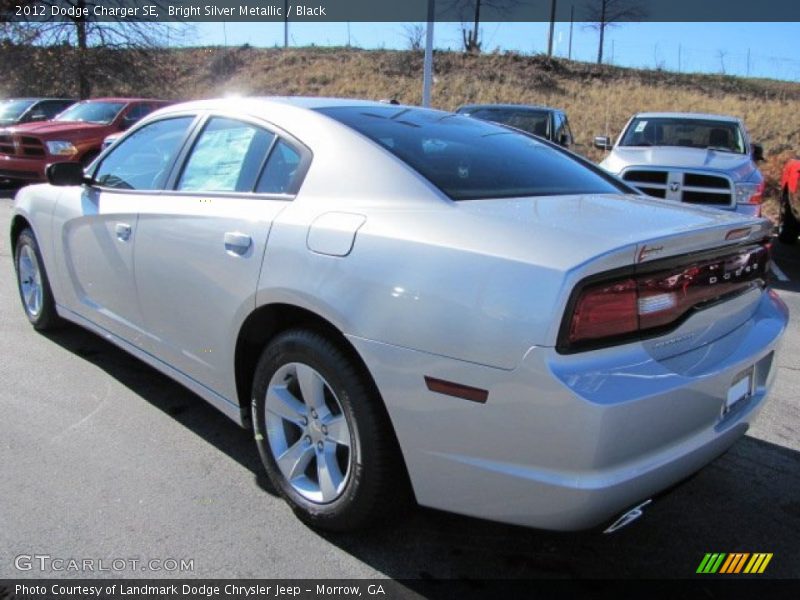 Bright Silver Metallic / Black 2012 Dodge Charger SE